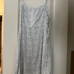 Free People Monochrome Spotted Midi Dress